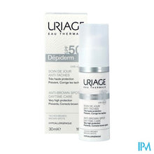 Charger l'image dans la galerie, Uriage Depiderm Ip50+ Dagverzorg. Bruine Vlek.30ml
