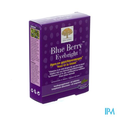 New Nordic Blue Berry Eyebright Tabl 60