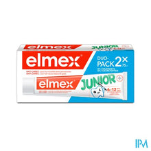 Afbeelding in Gallery-weergave laden, Elmex A/caries Junior Tandpasta 6-12j Tube 2x75ml
