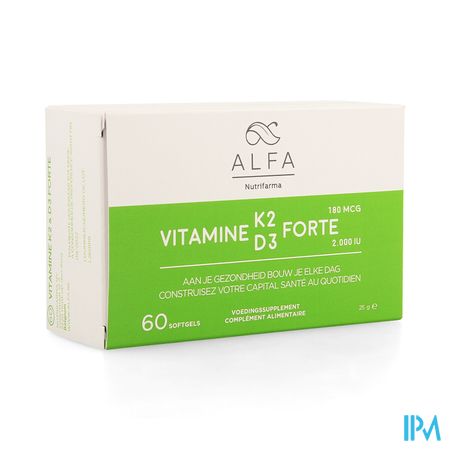 Alfa Vitamine K2 D3 Forte Softgel 60