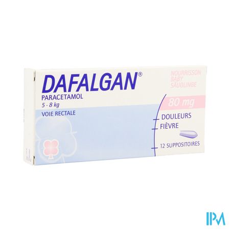 Dafalgan 80mg Suppos 12 Babys