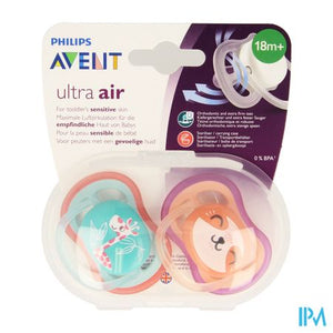 Philips Avent Fopspeen +18m Air Girl Giraf Poes