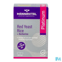 Load image into Gallery viewer, Mannavital Red Yeast Rice+berberine Plat.v-caps 60
