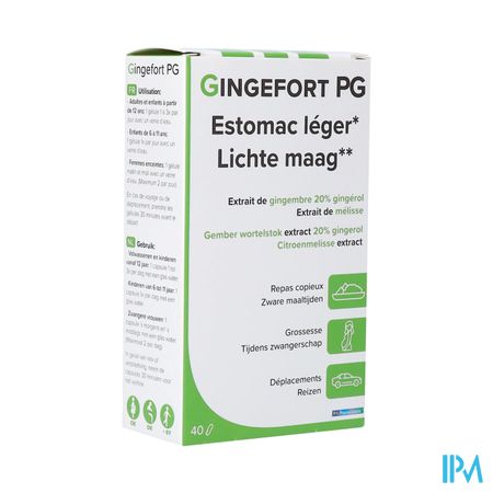 Gingefort Pg Pharmagenerix Caps 40