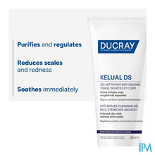 Afbeelding in Gallery-weergave laden, Ducray Kelual Ds Reinigingsgel A/schilfers200ml Nf
