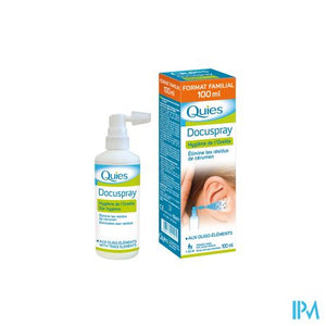 Quies Docuspray Oorhygiene Z/drijfgas Spray 100ml