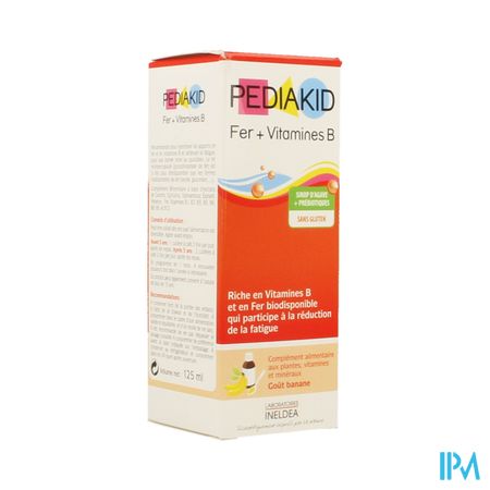 Pediakid Fer+vit B Sol Buv Fl 125ml