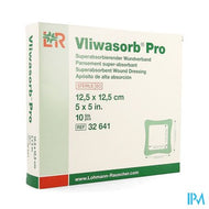 Vliwasorb Pro Verband 12,5x12,5cm 10 32641