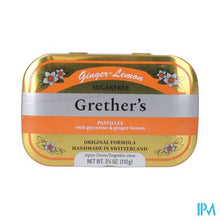 Charger l'image dans la galerie, Grether's Suikervrij Pastilles Gember-citroen 110g
