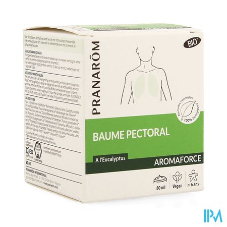 Pranarom Aromaforce Bio Borstbalsem Tube 80ml