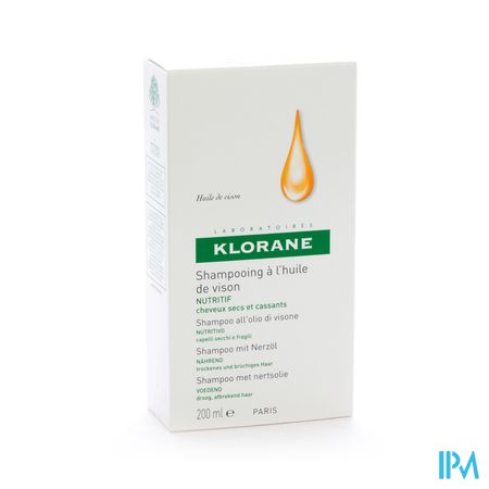 Klorane Sh Nertsolie Droog Haar 200ml