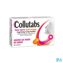 Charger l'image dans la galerie, Collutabs Suikervri Sinaasappelsmaak 2mg/0,6mg/1,2mg Zuigtabletten
