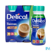 Afbeelding in Gallery-weergave laden, Delical Melkdrank Z/suiker Koffie 4x200ml

