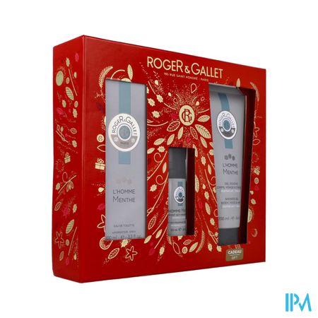 Roger&gallet Kerstkoffer Edt Homme Munt 100ml