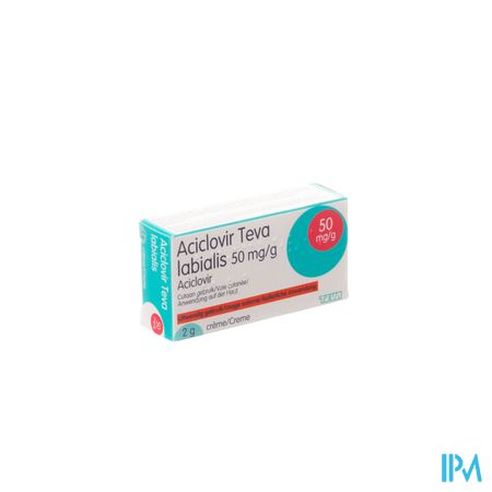 Aciclovir Teva Labialis Creme Tube 2g