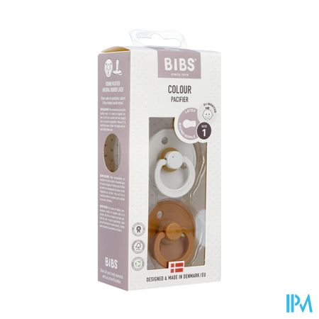 Bibs 1 Fopspeen Duo Haze/caramel 2