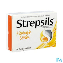 Afbeelding in Gallery-weergave laden, Strepsils Honing Citroen Past 36
