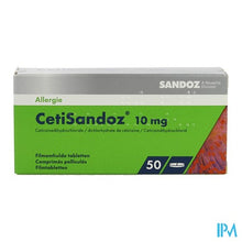 Afbeelding in Gallery-weergave laden, Cetirizine Sandoz Tabl 50 X 10mg
