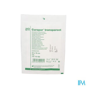 Curapor Transparant Steriel 10cmx15cm 25 13103