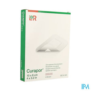 Curapor Verb Chirurg. Steriel 10cmx 8cm 5 32903