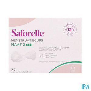 Saforelle Menstruatiecups Pack Comfort 12h T2