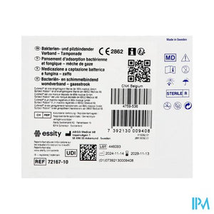 Cutimed Sorbact Ribbon Gaasstrook 5cmx200cm 10