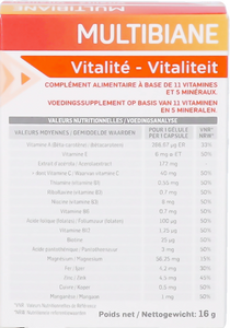 Multibiane Vitaliteit V-caps 30