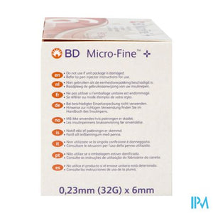 Bd Microfine+pentap. Pennaald. 0,23mm 32gx6mm 100
