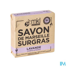 Afbeelding in Gallery-weergave laden, Mkl Overvet Marseille Zeep Lavendel 100g
