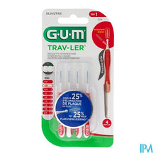 Load image into Gallery viewer, Gum Trav-ler Interdent.borsteltje 0,8mm 4 1314m4
