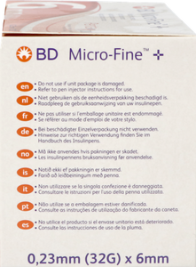 Bd Microfine+pentap. Pennaald. 0,23mm 32gx6mm 100