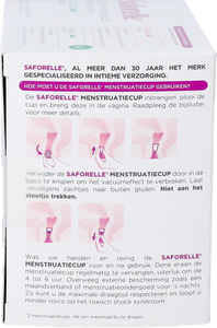 Saforelle Menstruatiecups Pack Comfort 12h T2