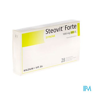 Steovit Forte 1000mg/800ie Kauwtabl 28