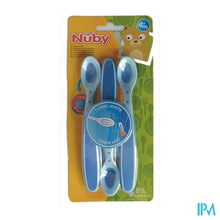 Charger l'image dans la galerie, Nuby Zachte en warmtegevoelige lepel - 3 stk - 3m+
