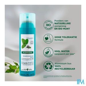 Klorane Capil. Droogsh Munt Spray 150ml