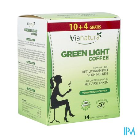 Vianatura Green Light Coffee Zakje 10+4 Gratis