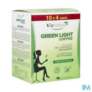 Vianatura Green Light Coffee Zakje 10+4 Gratis