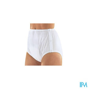 Suprima 1222 Slip Pvc/pes Drukknopen Zij Wit T50