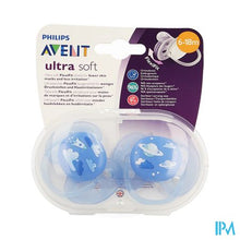 Afbeelding in Gallery-weergave laden, Philips Avent Fopspeen Soft Deco +6m Boy 2 SCF222/22
