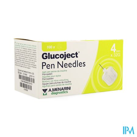 Glucoject Pen Needles 4mm 32g