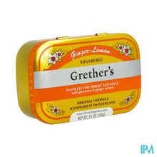 Charger l'image dans la galerie, Grether's Suikervrij Pastilles Gember-citroen 110g
