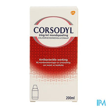 Afbeelding in Gallery-weergave laden, Corsodyl 2mg/ml Opl Mondwater 200ml
