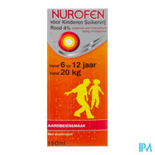 Afbeelding in Gallery-weergave laden, Nurofen Impexeco 4% Sirop Strawberry Zs Kind 150ml
