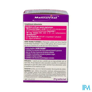 Mannavital Foliumzuur Platinum V-caps 90