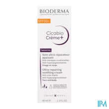 Afbeelding in Gallery-weergave laden, Bioderma Cicabio Creme+ Spf50+ 40ml
