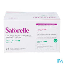 Afbeelding in Gallery-weergave laden, Saforelle Menstruatiecups Pack Comfort 12h T2
