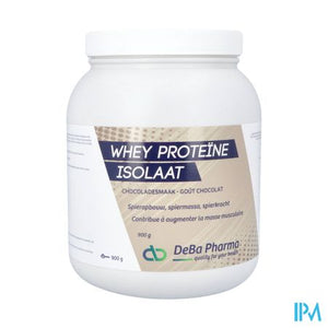 Whey Proteine Isolaat Chocolade 900g Deba