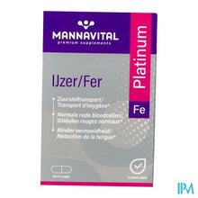 Charger l'image dans la galerie, Mannavital Ijzer Platinum V-caps 60
