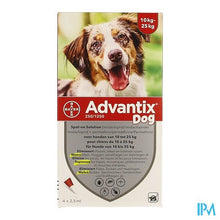 Afbeelding in Gallery-weergave laden, Advantix 250/1250 Honden 10<25kg Fl 4x2,5ml
