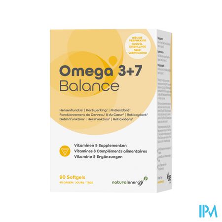 Natural Energy - Omega 3+7 Balance Caps 90